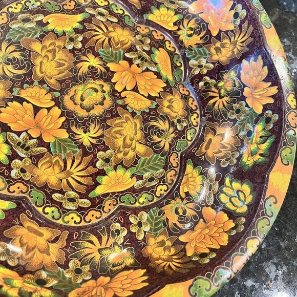 Daher England Tin Decorated Ware - Vintage 1971 - Beautiful Fall Colors - Picture 5 of 12